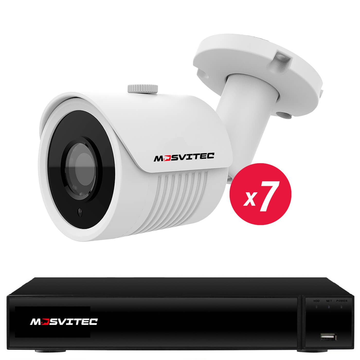 IP комплект видеонаблюдения на 7 камер 4 Мегапикселя